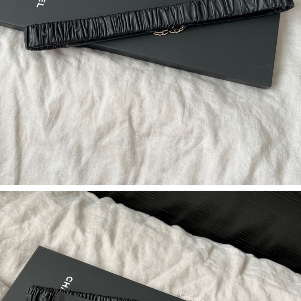 Chanel vintage elastic waist belt
